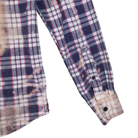 US Polo Assn Men’s Button Up Shirt Small Plaid ‘Merica Turtle Back Long Sleeve - Picture 9 of 11